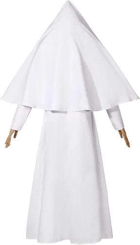 Vista 7 de Nuoqi Disfraz de monja Valak de película de terror para Halloween