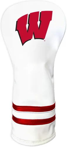 Vista 25 de Team Golf NCAA Funda para Cabeza de Palo de Golf Fairway Vintage Blanca, Diseño que se Ajusta a la Forma, Diseño Retro