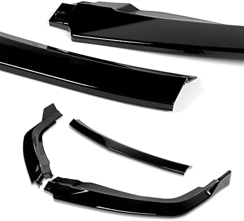 Vista 2 de Kit de 3 bordes de parachoques delantero compatibles con Honda Accord Coupe 2013-2015, alerón de protección divisor estilo STP, difusor de aire