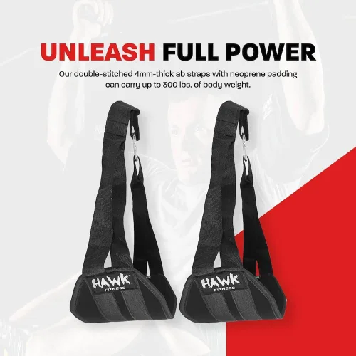Vista 2 de Hawk Sports Correas para abdominales para hombres y mujeres, equipo de entrenamiento abdominal para máximas ganancias de fitness y culturismo
