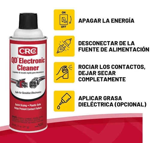 Vista 7 de CRC 05103 QD Limpiador electrónico -11 Wt Oz - Paquete de 3