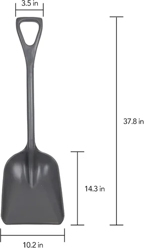 Vista 2 de REMCO Polipropileno Industrial higiénico Pala, 24", Gris, 1