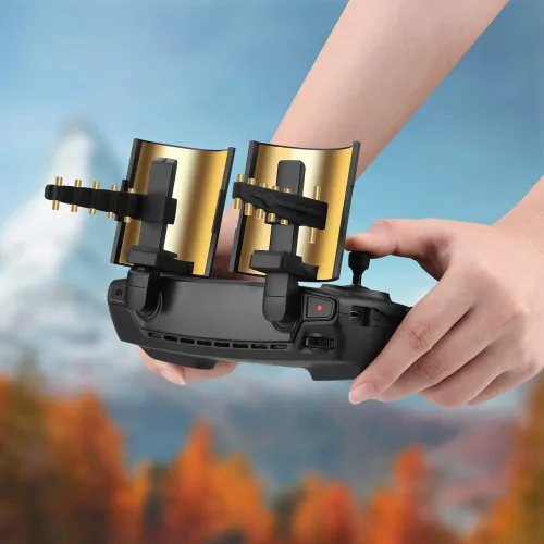 Vista 4 de Extensor de rango de señal para DJI Mavic Mini/Mavic 2/Mavic Pro/Mavic Air, antena Yagi + extensor de rango de espejo parabólico, juego de accesorios