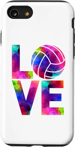 Vista 17 de Funda para iPhone 11 Pro Max Love Volleyball Watercolor Girl Team Tournament Retro Vibe