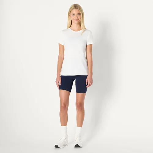 Vista 12 de Amazon Essentials Camiseta de manga corta con cuello redondo para mujer, de secado rápido, para entrenamiento, gimnasio, paquete múltiple