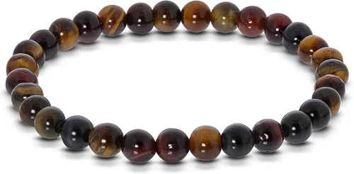 Vista 325 de Gem Avenue Handmade Round Bead Stretch Bracelet Unisex Natural Stone Beaded Jewelry for Men & Women, Elastic Wristband for Daily Wear
