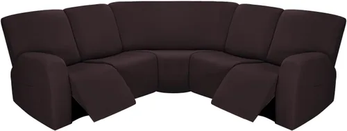 Vista 12 de PureFit Fundas para sofá modular de 7 piezas, fundas de sofá reclinable seccional extra grandes para sofás reclinables en forma de L, fundas de sofá
