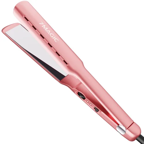 Vista 9 de Plancha plana Nano Titanium de 1.7 pulgadas de ancho para todo el cabello, alisadora con 5 temperaturas y doble voltaje