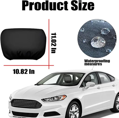 Vista 2 de 4 fundas para reposacabezas de automóvil, protector suave y transpirable para reposacabezas de asiento de automóvil, accesorios automotrices