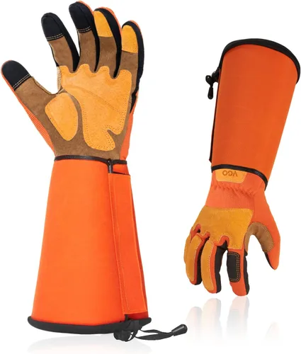 Vista 10 de Vgo... 1 par de guantes de jardinería, guantes de trabajo de seguridad, guantes de manga larga, a prueba de pinchazos, a prueba de espinas, pantalla