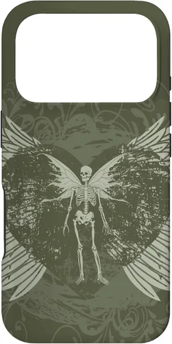 Vista 30 de Y2K Grunge Aesthetic Alt Goth Fairy Skeleton Wings Case for iPhone 17