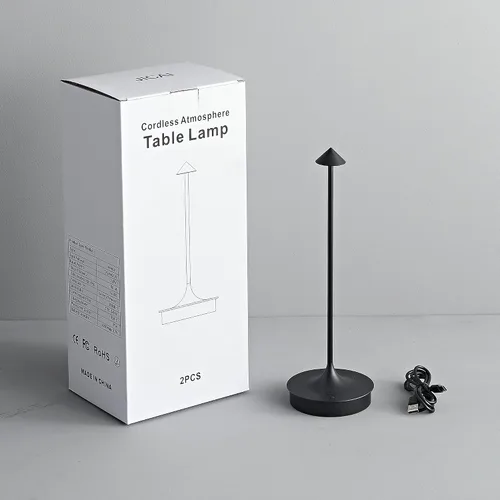 Vista 9 de Lámparas de mesa inalámbricas recargables, lámpara de escritorio LED de 4000 mAh, funciona con pilas, para exteriores, impermeable, portátil