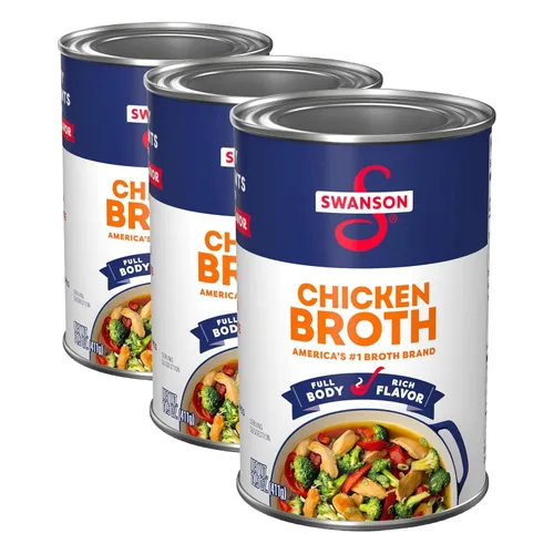 Vista 4 de Swanson Natural Goodness - Caldo de pollo con un 33% menos de sodio, lata de 14.5 onzas