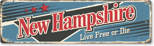 Vista 52 de SmartSign Letrero de Metal Vintage del Estado de Alabama de 4 x 14 pulgadas "Welcome To Heart Of Dixie", Aluminio Antioxidante de 40 mil