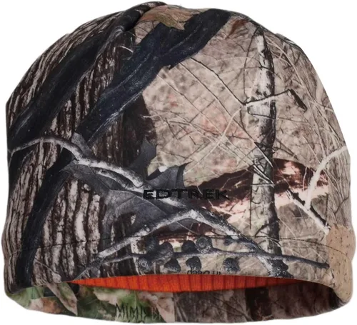 Vista 2 de EDTREK Gorro de camuflaje impermeable y resistente al viento, sombrero de caza de rendimiento de camuflaje naranja de madera y resplandor