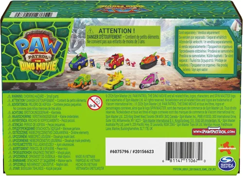 Vista 9 de PAW Patrol The Dino Movie Chase Dino Rescue Cruiser Vehículo de juguete