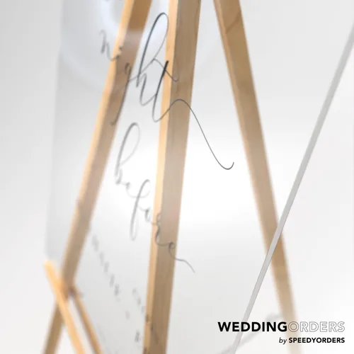 Vista 7 de Letrero personalizado de la noche antes de la boda, letrero personalizado de bienvenida a la noche anterior, cartel de boda para ceremonia de cena