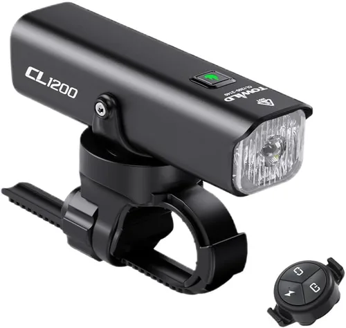 Vista 10 de TOWILD CL1200 Bike Lights for Night Riding,Compatible with Garmin/GoPro Mount,1200 Lumen Bike Headlight,5000mAh Rechargeable Battery,Waterproof Bike