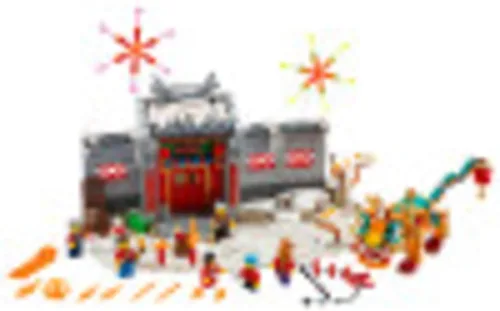 Vista 2 de LEGO Historia de Nian 80106 Kit de Construcción; Juguete Coleccionable, Educativo, Regalo del Año Nuevo Lunar para Niños, Nuevo 2021 (1,067 Piezas)