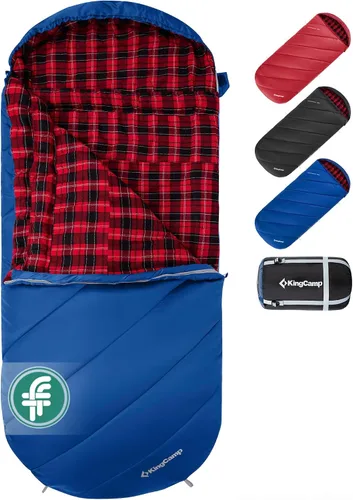 Vista 15 de KingCamp Sleeping Bag for Adults Big & Tall 100% Flannel Sleeping Bag