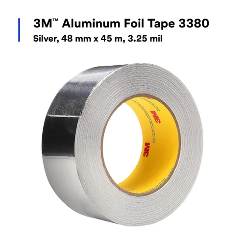 Vista 3 de 3M 3380 – Cinta de aluminio 3380 plateada (múltiples tamaños), 1