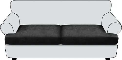 Vista 58 de Funda de cojín para sofá con aspecto de cuero, 1 unidad, elástica, para sala de estar, funda de cojín individual para sofá, protector de asiento
