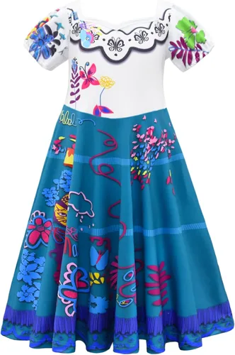 Vista 2 de Girls Cosplay Dress Kids Costume Dress Skirt Princess Dress Halloween Outfits