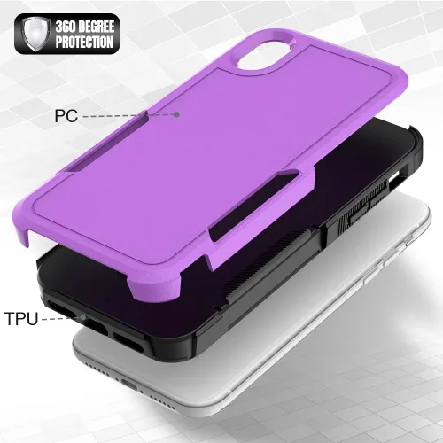 Vista 328 de Jeylly Funda para iPhone SE/Funda para iPhone 5S, Exterior de Plástico Duro que Absorbe Golpes + Interior de Silicona de Goma Defensor contra
