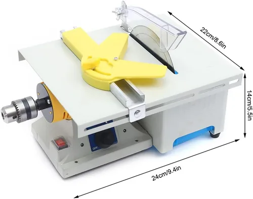 Vista 4 de Máquina de pulir de joyería de gemas multifuncionales, 110 V 750 W Mini sierras de mesa DIY joyería equipo lapidario Benchtop Buffer Rock Grinder