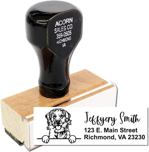 Vista 143 de American Bulldog Stamp Duo, Custom Return Address for Dog Lovers, Personalized Mail Mark for Letters and Cards