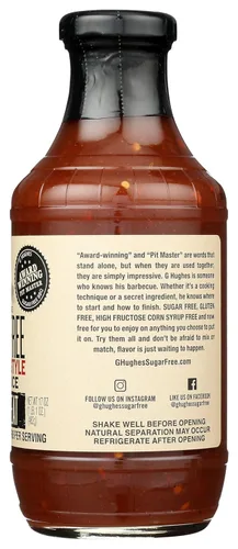 Vista 5 de G Hughes Salsa BBQ Sin Azúcar 17.28 oz