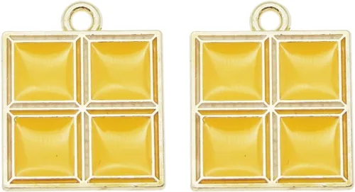 Vista 5 de yaokan 20 dijes esmaltados coloridos L O T Z Game Cube Charms 3D colgante, joyería, collar, pulsera, aretes, accesorios para hacer manualidades, 20