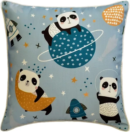 Vista 20 de The HomeCentric Fundas de almohada decorativas azules de 12 x 12 pulgadas (11.8 x 11.8 in), acolchadas de jacquard y almohadas bordadas para sofá