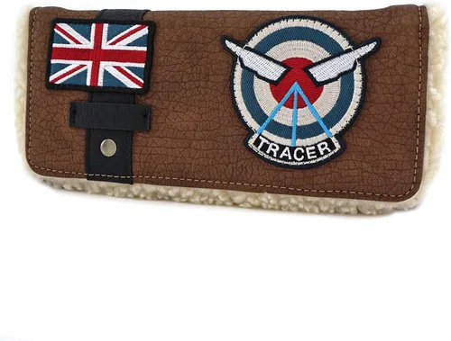 Vista 2 de Loungefly x Overwatch Tracer - Cartera de tres pliegues