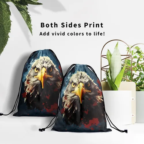 Vista 231 de Bolsa de agarre de gimnasia de piel de animal, bolsa de gimnasia con cordón ajustable, bolsa de cuerda para fauna silvestre, Mariposas Galaxy
