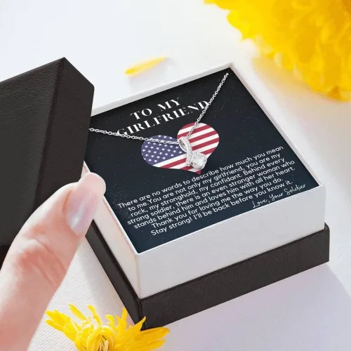 Vista 3 de Joyería con tarjeta de mensajes, regalos personalizados, collar hecho a mano, tarjetas para novia, regalo de relación a larga distancia para novia