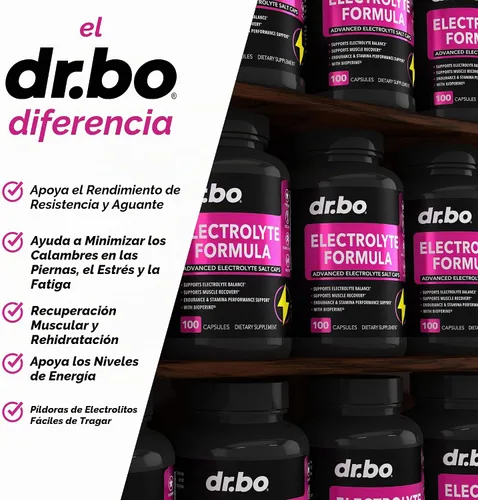 Vista 3 de Suplemento de pastillas de electrolitos - Cápsulas de electrolitos con potasio, magnesio, sodio, cloruro, reemplazo de calcio para suplementos