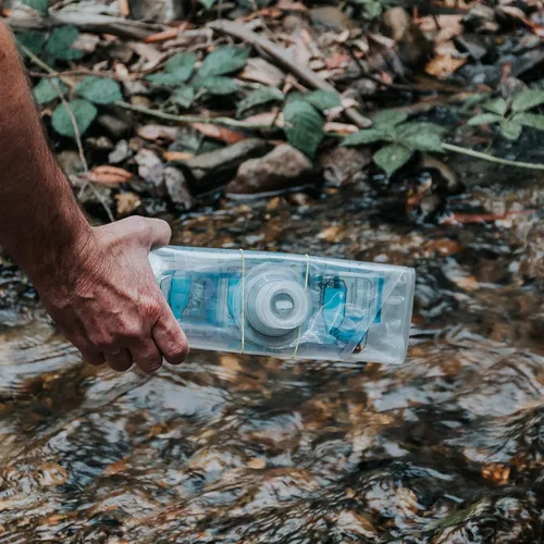 Vista 3 de Puribag Filtro de agua por gravedad, sistema de filtración de agua portátil y filtro de mochilero para camping, senderismo y tratamiento