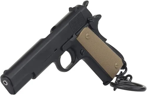 Vista 3 de Clásico 1911 Pistola Llavero táctico desmontable Mini pistola 1911 Llavero (Color Negro), Negro