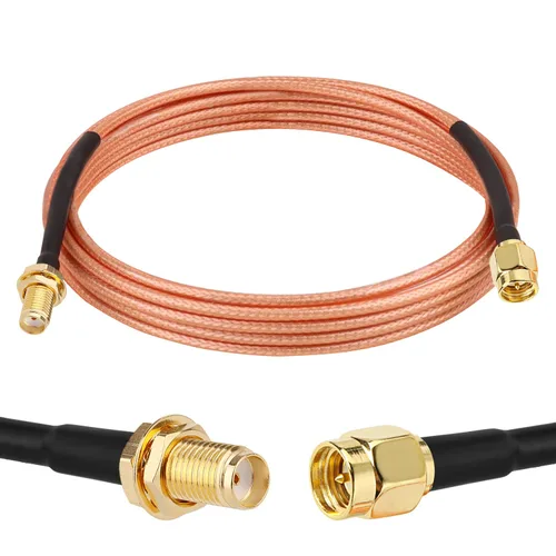 Vista 19 de XRDS -RF Cable SMA de 1 pie, macho SMA a mamparo hembra SMA RG316 SMA Cable de extensión para 4G LTE Router celular SDR USB Dongle receptor