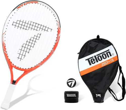Vista 10 de Teloon Raqueta de tenis para niños, raqueta de tenis juvenil de 19 a 25 pulgadas con cubierta, raqueta de tenis junior para niños y niñas de 3 a 12