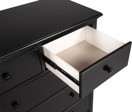 Vista 11 de Coaster Home Furnishings Sumerlin 460595BLK - Cajonera con 6 cajones, color negro