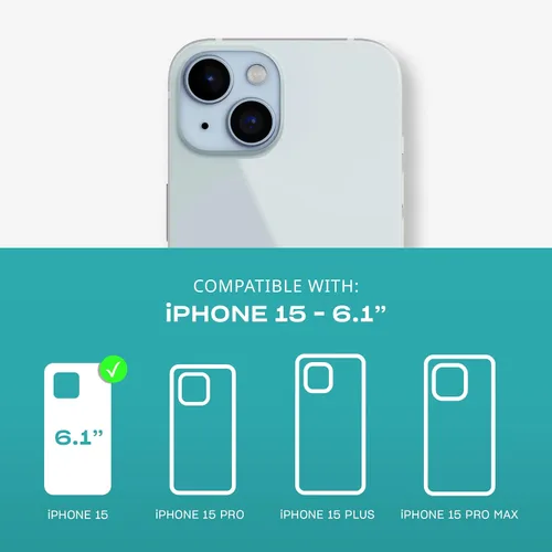 Vista 2 de Tech21 EvoLite - Funda para iPhone 15 / 16e - Funda fina de protección contra impactos, transparente