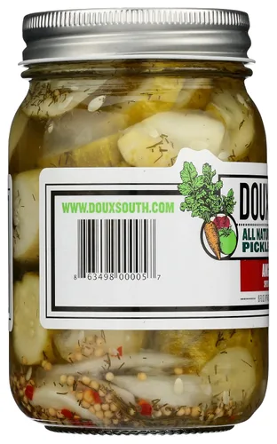 Vista 6 de Doux South Encurtidos, encurtidos Angry Cukes, 16 onzas