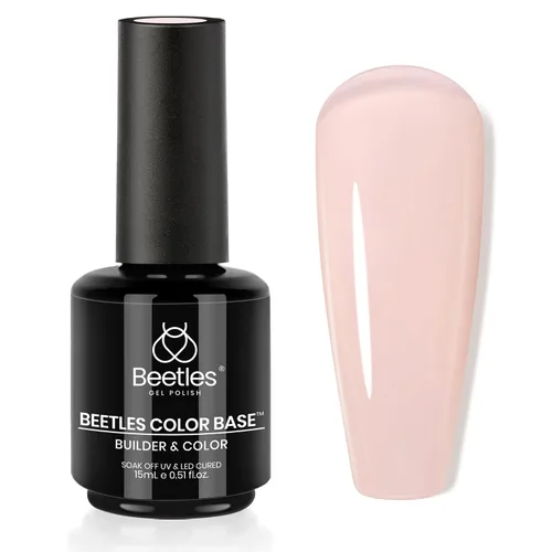 Vista 21 de Beetles - Esmalte de uñas en gel base color nude, 15 ml, base de goma 5 en 1, marrón neutro claro, punta francesa, esmalte de uñas en gel Base