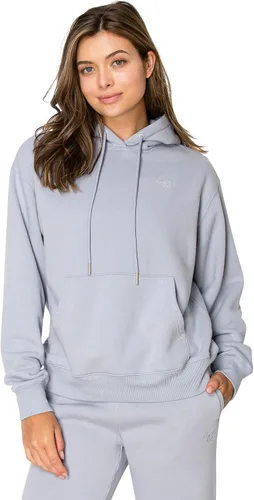 Vista 5 de Cali1850 Cloud Nine - Sudadera con capucha de forro polar para mujer, ajuste relajado, capucha de doble capa, puños y dobladillo acanalados