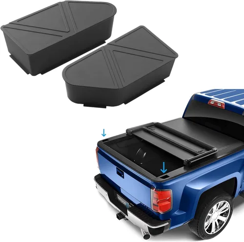 Vista 12 de Shademax Ajuste personalizado para cubiertas de bolsillo de estaca 2014-2018 GMC Sierra 1500 Chevy Silverado 1500/2500/2500HD/3500 Funda para cama