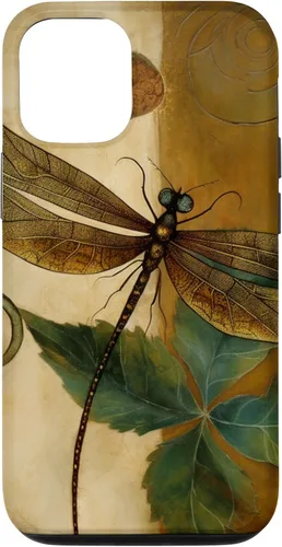 Vista 26 de Funda para iPhone 16 con diseño floral de libélula bohemia