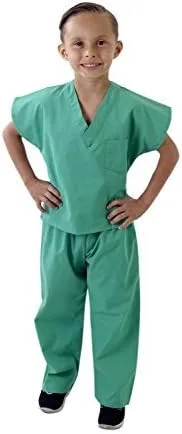 Vista 3 de M&M Scrubs - Disfraz de ropa de hospital súper suave para niños