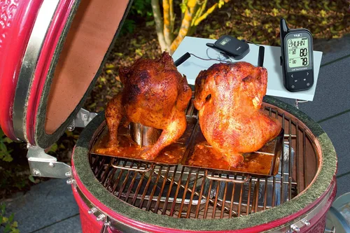 Vista 6 de TFA Dostmann Termómetro inalámbrico para carne de barbacoa Küchen-Chef, 14.1511.01, incluye sonda doble, tipos de carne preprogramados, termómetro